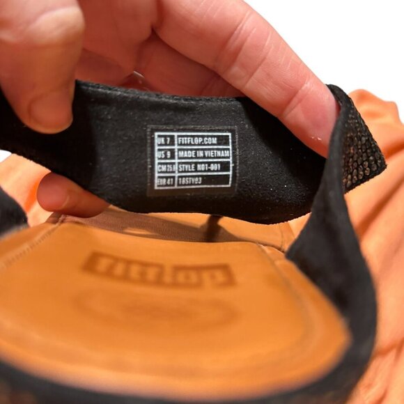 Fitflop Womens Black Crystal Sandals With comfortTechnology Size 9 - Picture 8 of 8